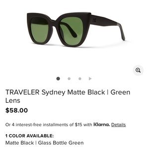 NEW TOMS Traveller Sydney matte black sunglasses